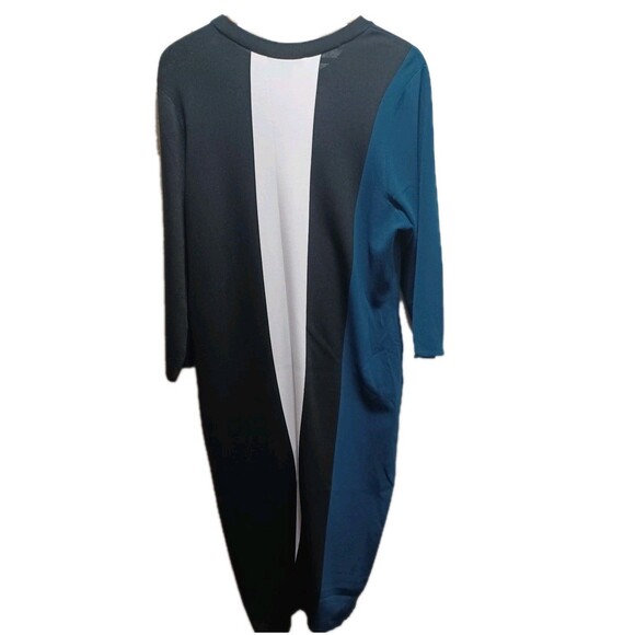 Inc International Concepts NWT Women's Color Block Stretch Knit Dress  Size 2X - Picture 2 of 8